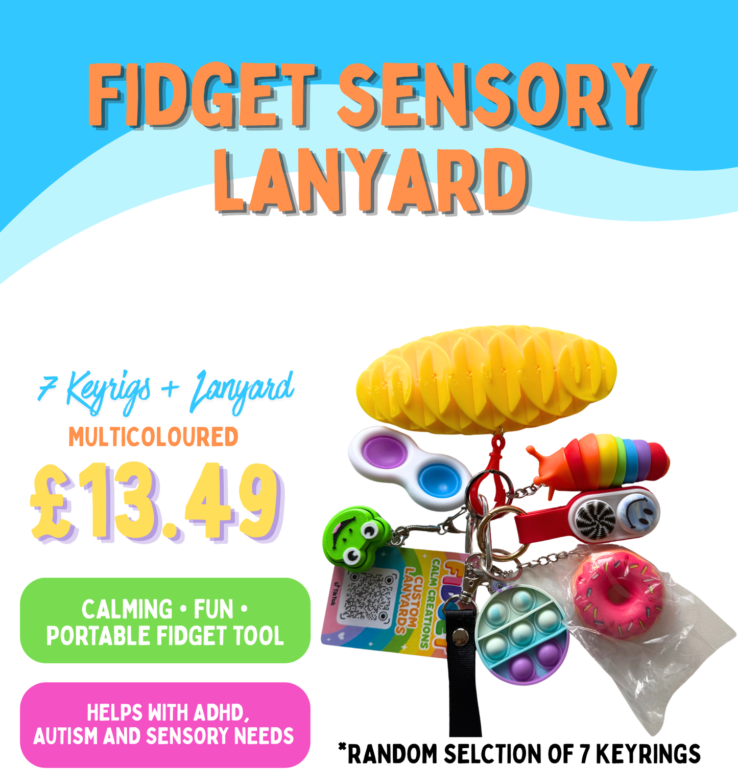 Fidget Sensory Lanyard