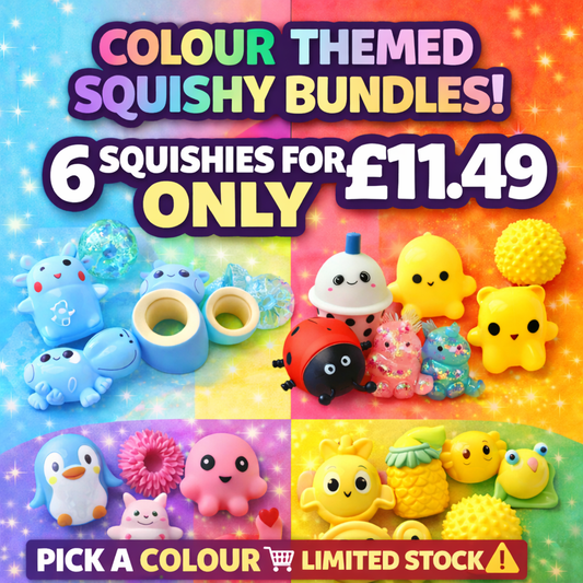 Colour Theme fidget toy box including six toys - Limited Edition colour theme toys
