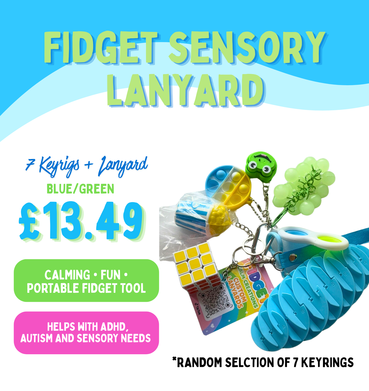 Fidget Sensory Lanyard
