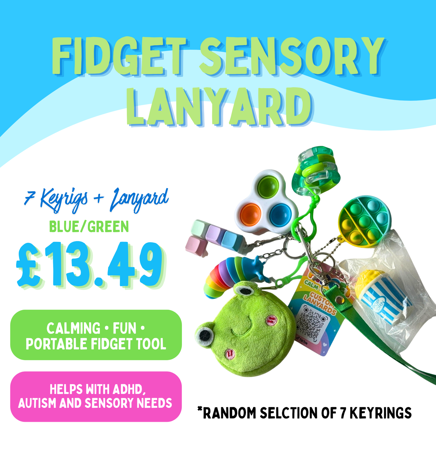 Fidget Sensory Lanyard