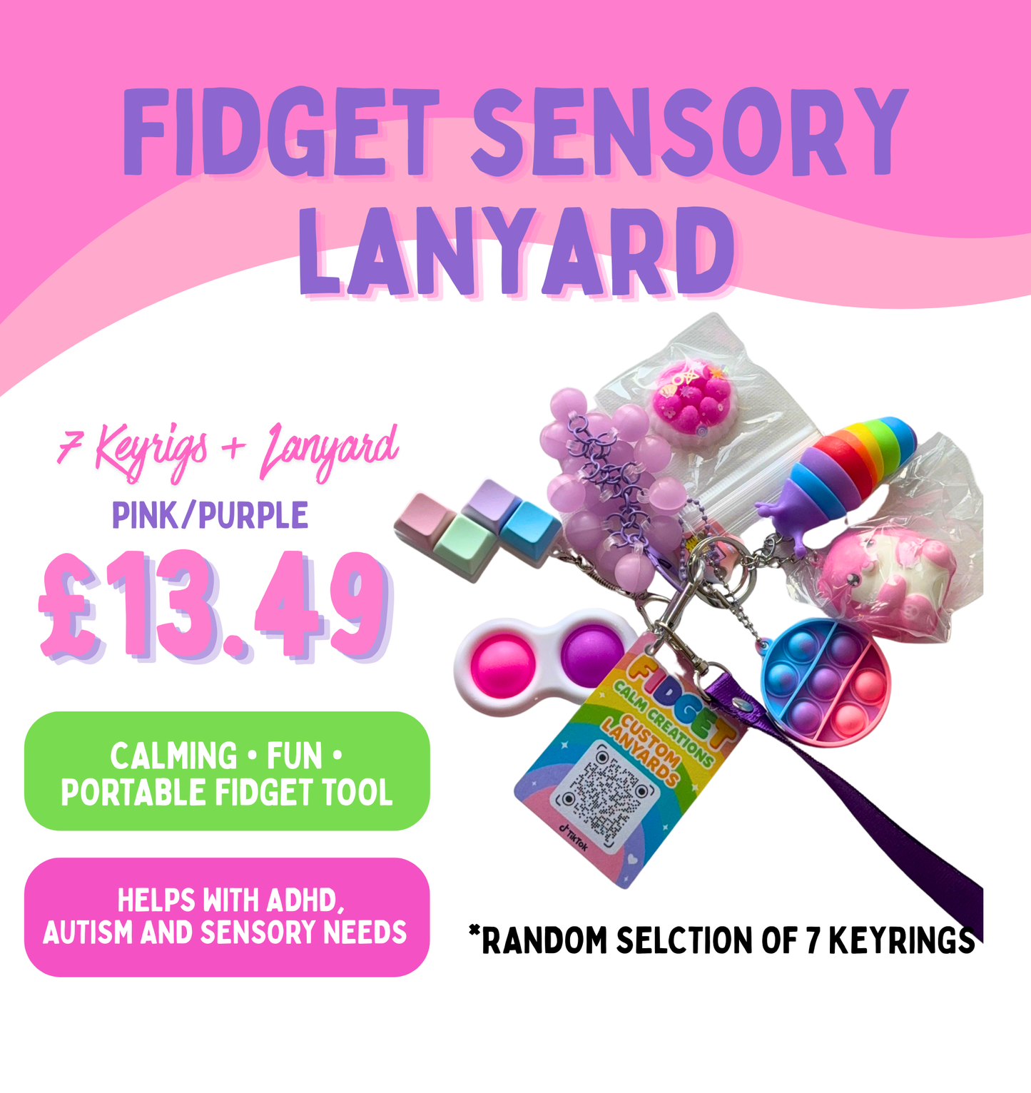 Fidget Sensory Lanyard