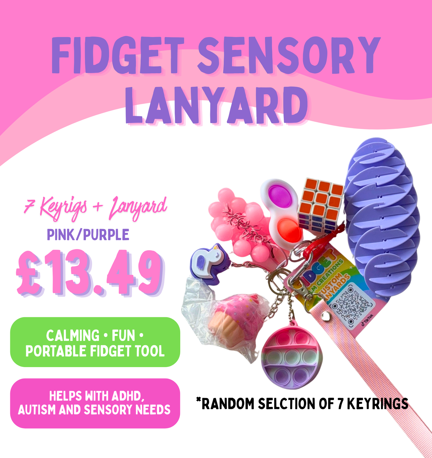 Fidget Sensory Lanyard