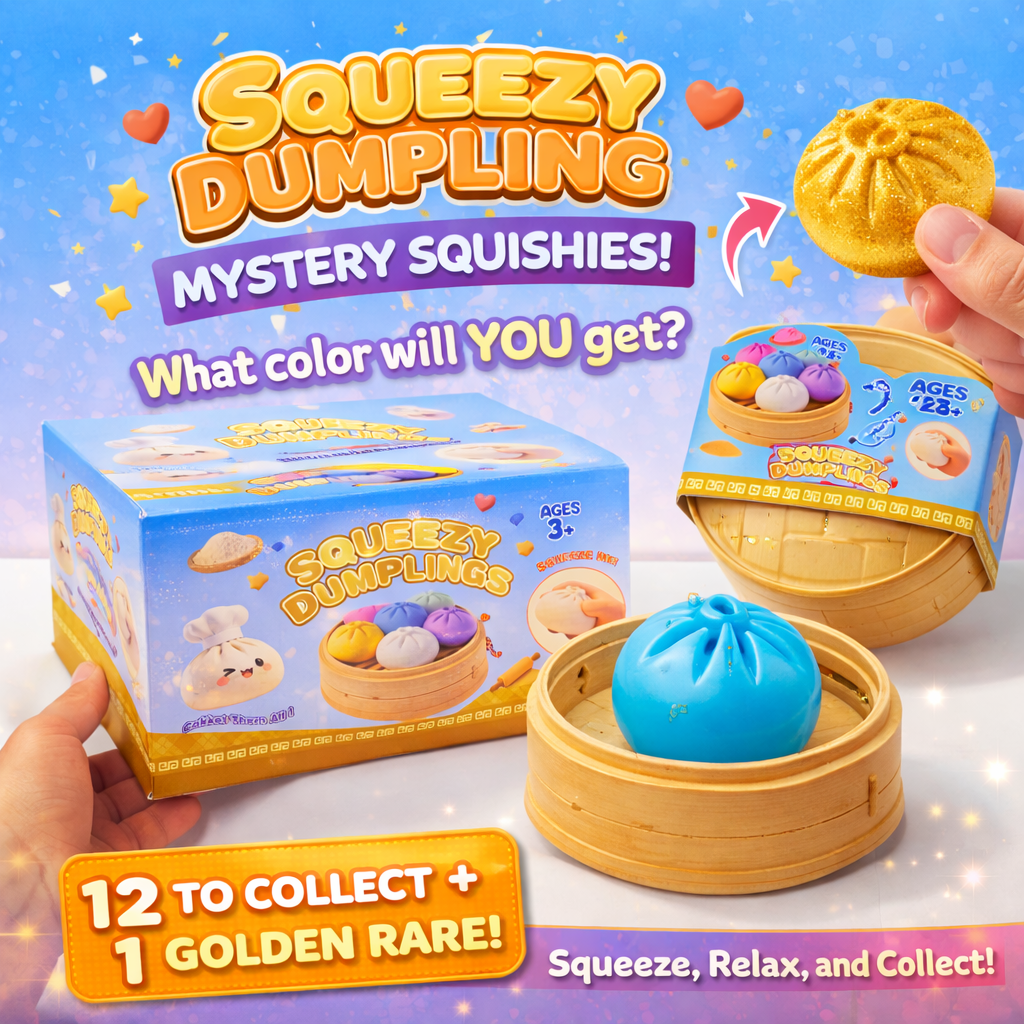 Squishy Dumpling Mystery Toy – Cute Surprise Fidget (3+)