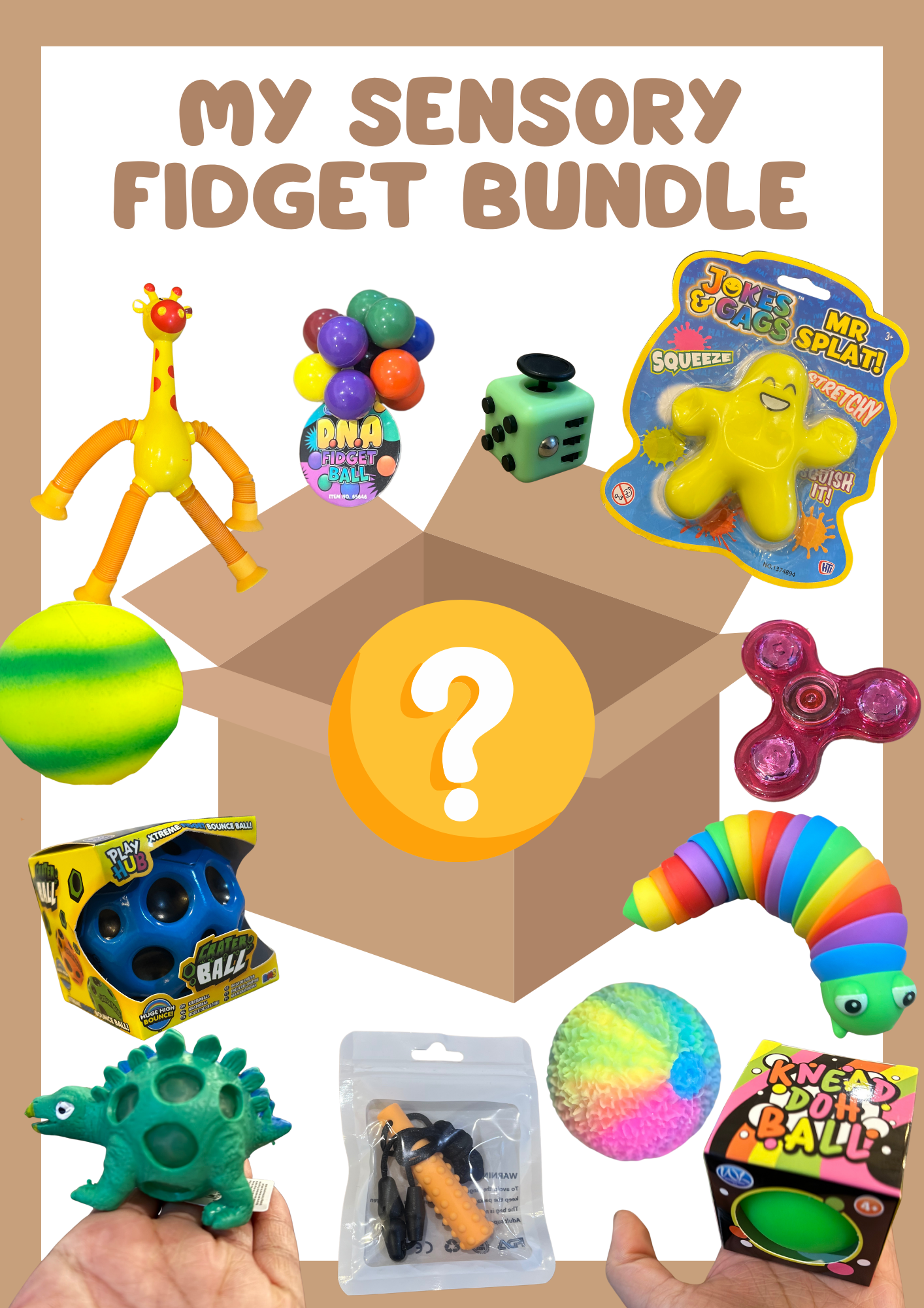 Sensory Fidget Bundle – 5 or 10-Piece Mixed Texture Pack
